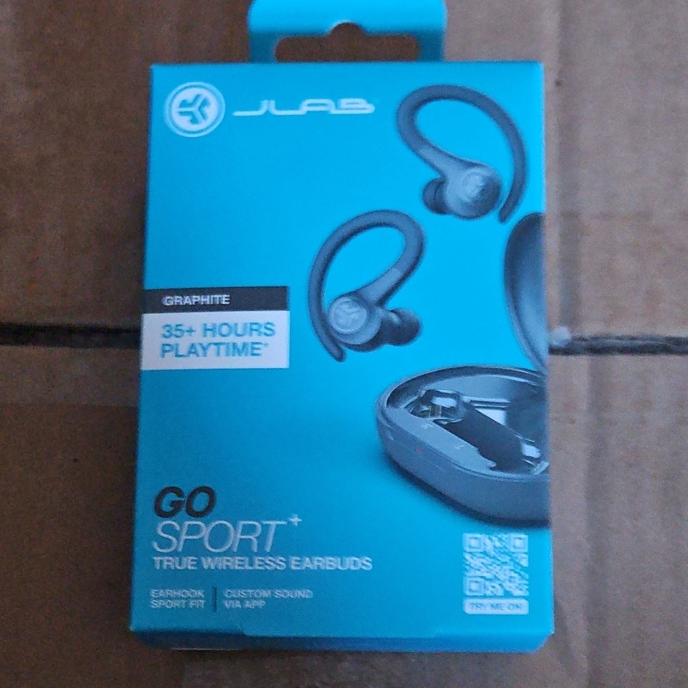 JLab Go Sport+ True Wireless Earbuds - Blue